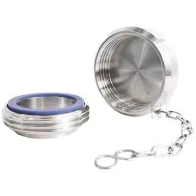 WZ Sanitary SMS Union Blind Nut with Chain DIN 3A SMS Общий код цилиндрической головки