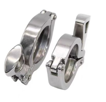 WZ Sanitary Tri Clamp Нержавеющая сталь304 316 Отливка Фрель Фланцевая труба Двойной штифтный зажим 1/8"-4