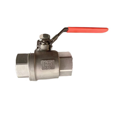 Нержавеющая сталь 304 316 DN8-DN100 PN63 2PC шаровые клапаны для тяжелой промышленности