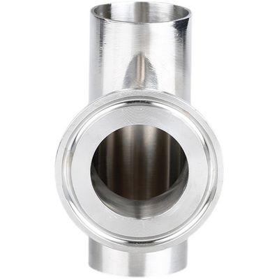 SS304 316L Tri Clamp Equal Tee Pipe Fitting для расширенных соединений трубопроводов