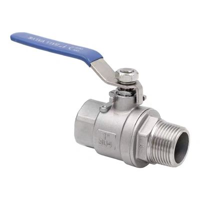 Нержавеющая сталь 304 316 2PC шаровой клапан NPT/BSP нить 1/4''-4.0'' соединения виниловой ручки крышка