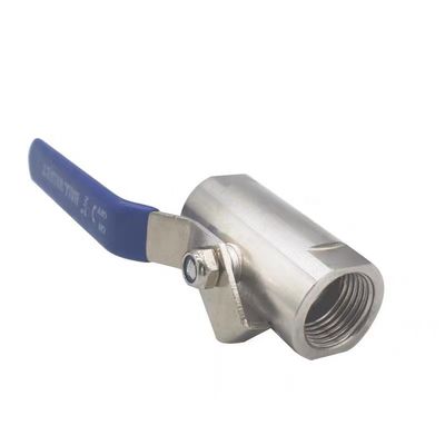 Высокотемпературный нержавеющий сталь 201 NPT BSP натянутый широкий шаровый клапан для внутреннего винта