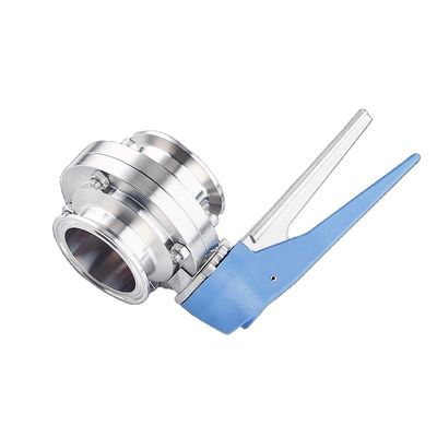 Санитарный SS304/316L Ручные три-зажимные клапаны для бабочек с ручкой триггера
