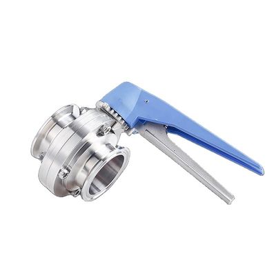 Санитарный SS304/316L Ручные три-зажимные клапаны для бабочек с ручкой триггера