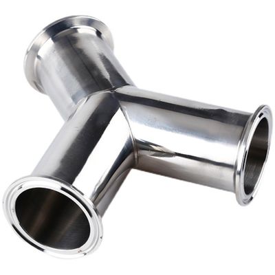 DIN Стандартная санитарная нержавеющая сталь304 316 Трубоподшипник Tri Clamp Wyes Tee Y Type Tee