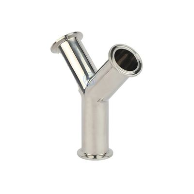 DIN Стандартная санитарная нержавеющая сталь304 316 Трубоподшипник Tri Clamp Wyes Tee Y Type Tee