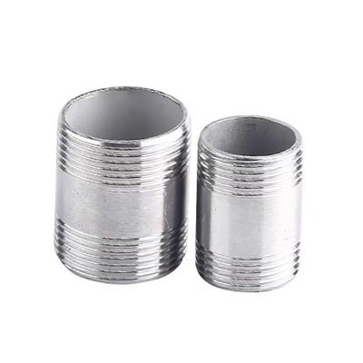 WZ 1/8"-4" нержавеющая сталь 201 301 316 NPT BSP натянутая труба фитинг NIPPLE соединитель