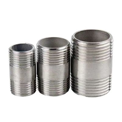 WZ 1/8"-4" нержавеющая сталь 201 301 316 NPT BSP натянутая труба фитинг NIPPLE соединитель
