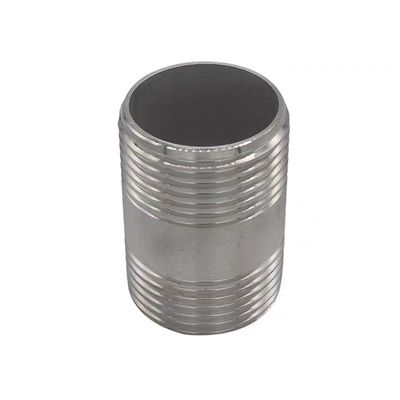 WZ 1/8"-4" нержавеющая сталь 201 301 316 NPT BSP натянутая труба фитинг NIPPLE соединитель