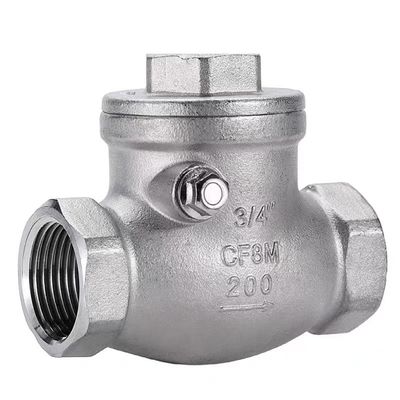 WZ SS 304 316 CF8 CF8M цилиндрический невозвратный винтовый контрольный клапан 200WOG 1/2"-4" равный