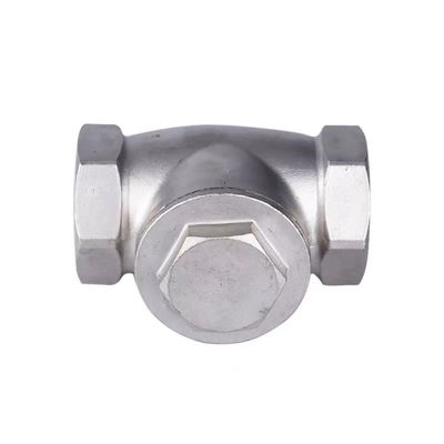 WZ SS 304 316 CF8 CF8M цилиндрический невозвратный винтовый контрольный клапан 200WOG 1/2"-4" равный