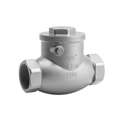 WZ SS 304 316 CF8 CF8M цилиндрический невозвратный винтовый контрольный клапан 200WOG 1/2"-4" равный