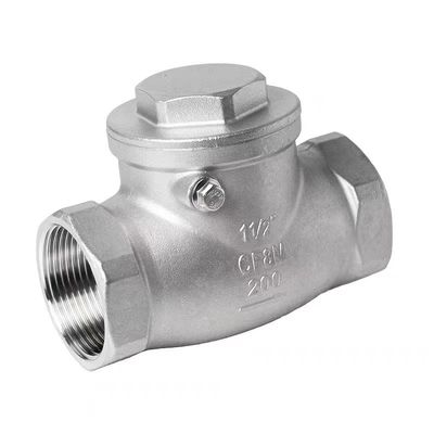 WZ SS 304 316 CF8 CF8M цилиндрический невозвратный винтовый контрольный клапан 200WOG 1/2"-4" равный