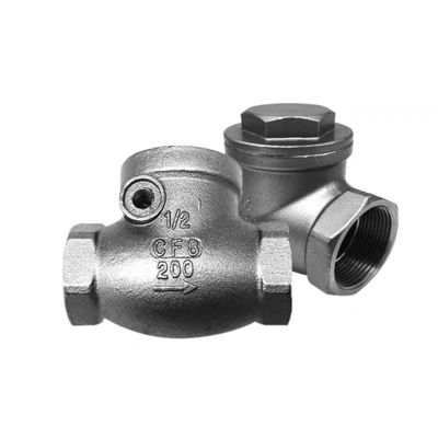 WZ SS 304 316 CF8 CF8M цилиндрический невозвратный винтовый контрольный клапан 200WOG 1/2"-4" равный
