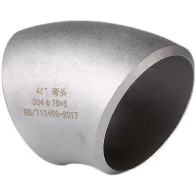 Нержавеющая сталь 304 316 45 градусов длинный радиус локоть 1"-4" DN25-DN100 голова код цилиндрический