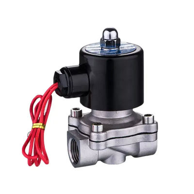 DC12V AC220V Станционный стальной водогазовый соленоидный клапан 2-сторонний нормальный закрытый мини клапан
