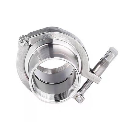Код цилиндрической головки WZ SS 304 316 Tri Clamp Quick Connect Sanitary Pipe Clamp Set