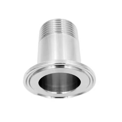 Серебряный 1/2" 3/4" BSP Мужской NPT нить Ferrule Тип Tri зажимание трубы Подборка для санитарных