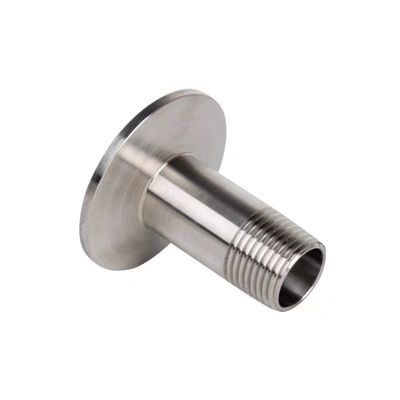 Серебряный 1/2" 3/4" BSP Мужской NPT нить Ferrule Тип Tri зажимание трубы Подборка для санитарных