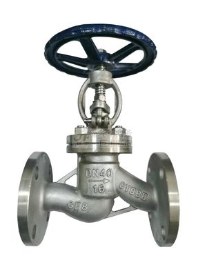 ISO9001 Сертифицированное руководство RTS J41W-16P Нержавеющая сталь 304 2" API Фланцевый глобусный клапан