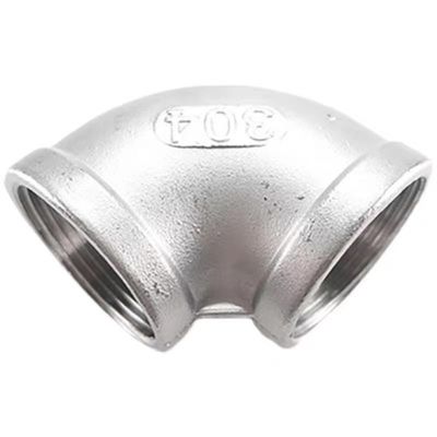 НЕПРЕШЕННАЯ НЕРЖЕЛЕННАЯ СТОЛОВНАЯ ТРУБНАЯ СТРУПКА SS 201 304 316 316L 90 градусов литья NPT BSPT DIN локоть