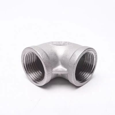 НЕПРЕШЕННАЯ НЕРЖЕЛЕННАЯ СТОЛОВНАЯ ТРУБНАЯ СТРУПКА SS 201 304 316 316L 90 градусов литья NPT BSPT DIN локоть