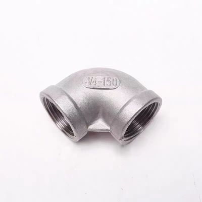 НЕПРЕШЕННАЯ НЕРЖЕЛЕННАЯ СТОЛОВНАЯ ТРУБНАЯ СТРУПКА SS 201 304 316 316L 90 градусов литья NPT BSPT DIN локоть