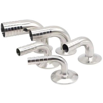Санитарный SS304 316 316L Tri Clamp 90DEG шланг Barb Tri Clover совместимый шланг с соединителем