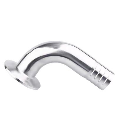 Санитарный SS304 316 316L Tri Clamp 90DEG шланг Barb Tri Clover совместимый шланг с соединителем