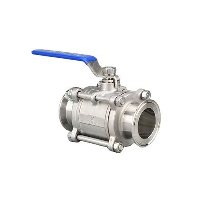 DN20-DN300 Санитарный нержавеющий сталь 3 шт. шаровой клапан с три сцепления соединения и размер