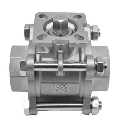 Отливка 3PCS из нержавеющей стали 1000 Wog Ball Valve для нефтехимической промышленности