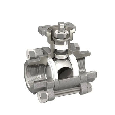 Отливка 3PCS из нержавеющей стали 1000 Wog Ball Valve для нефтехимической промышленности