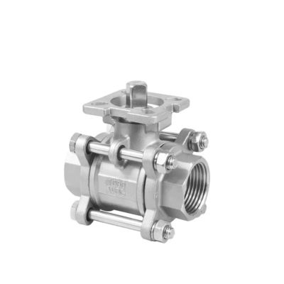 Отливка 3PCS из нержавеющей стали 1000 Wog Ball Valve для нефтехимической промышленности