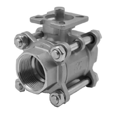 Отливка 3PCS из нержавеющей стали 1000 Wog Ball Valve для нефтехимической промышленности