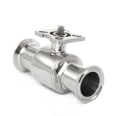 Ss 304 316 Нержавеющая сталь клапан высокой платформы трехзажимный шаровой клапан для трубопроводов