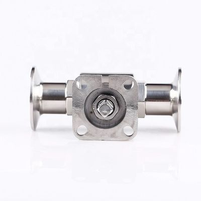 Ss 304 316 Нержавеющая сталь клапан высокой платформы трехзажимный шаровой клапан для трубопроводов