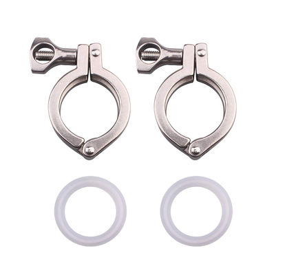 Шестиугольный/круглый код Wenzhe Tri-clamp Нержавеющая сталь 304 Single Pin Heavy Duty Tri Clamp