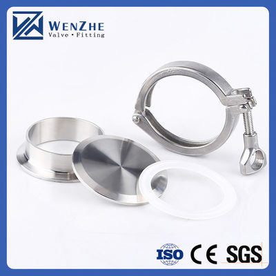 Шестиугольный/круглый код Wenzhe Tri-clamp Нержавеющая сталь 304 Single Pin Heavy Duty Tri Clamp