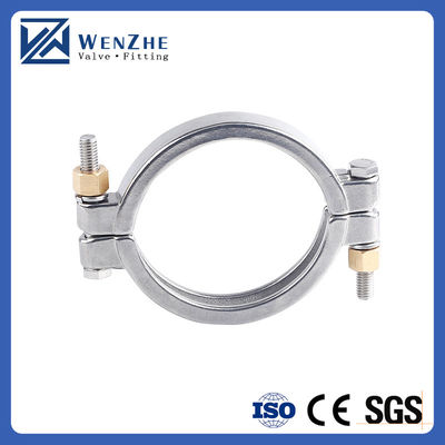 Шестиугольный/круглый код Wenzhe Tri-clamp Нержавеющая сталь 304 Single Pin Heavy Duty Tri Clamp