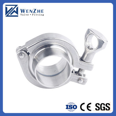 Шестиугольный/круглый код Wenzhe Tri-clamp Нержавеющая сталь 304 Single Pin Heavy Duty Tri Clamp