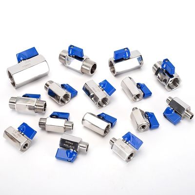 3/4 "-12" NPT женский натянутый стальной мини шаровой клапан с шлангом шланг шланг