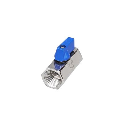 3/4 "-12" NPT женский натянутый стальной мини шаровой клапан с шлангом шланг шланг