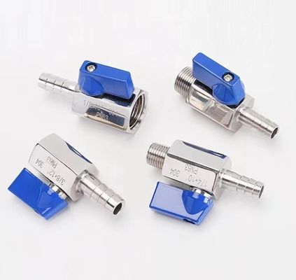 3/4 "-12" NPT женский натянутый стальной мини шаровой клапан с шлангом шланг шланг