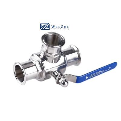 Кованый санитарный SS304/SS316L L/T Тип Tri Clamp Нержавеющая сталь 3 направленный шаровой клапан 3A DIN