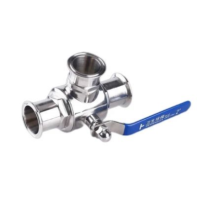 Кованый санитарный SS304/SS316L L/T Тип Tri Clamp Нержавеющая сталь 3 направленный шаровой клапан 3A DIN