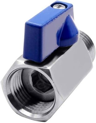 Нержавеющая сталь 301/304/316 1/2" Мини шаровой клапан женский x мужской NPT нить клапан отключения