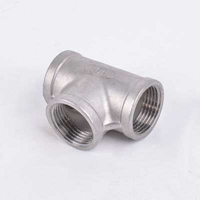 1/2" Tee Женщина НПТ Т-образный 3 Way Cast Pipe Fitting OEM Поддержка Нержавеющая сталь 304