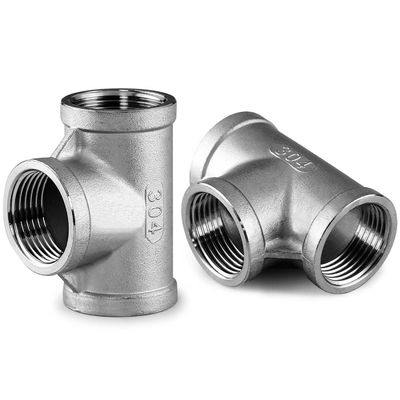 1/2" Tee Женщина НПТ Т-образный 3 Way Cast Pipe Fitting OEM Поддержка Нержавеющая сталь 304
