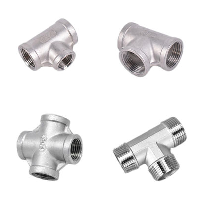 1/2" Tee Женщина НПТ Т-образный 3 Way Cast Pipe Fitting OEM Поддержка Нержавеющая сталь 304