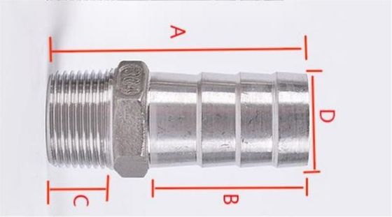 Нержавеющая сталь 1" шланг Барб х 3/4 "НПТ мужской для дома пивоварной трубы подключения женской нить